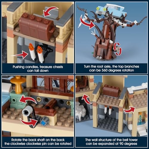 Magic Castle Clock Tower Building Set, Creative Castle Magic Clock Tower Set
