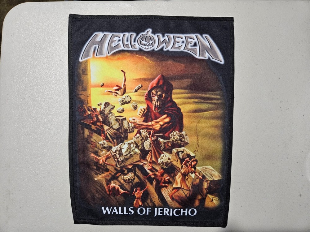 HELLOWEEN, WALL OF JERICHO, SEW ON SUBLIMATED LARGE BACK PATCH
