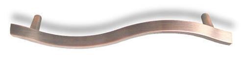 (5 Pack) 5 inch Fusilli Angular Pull Red Antique Copper Low Sheen