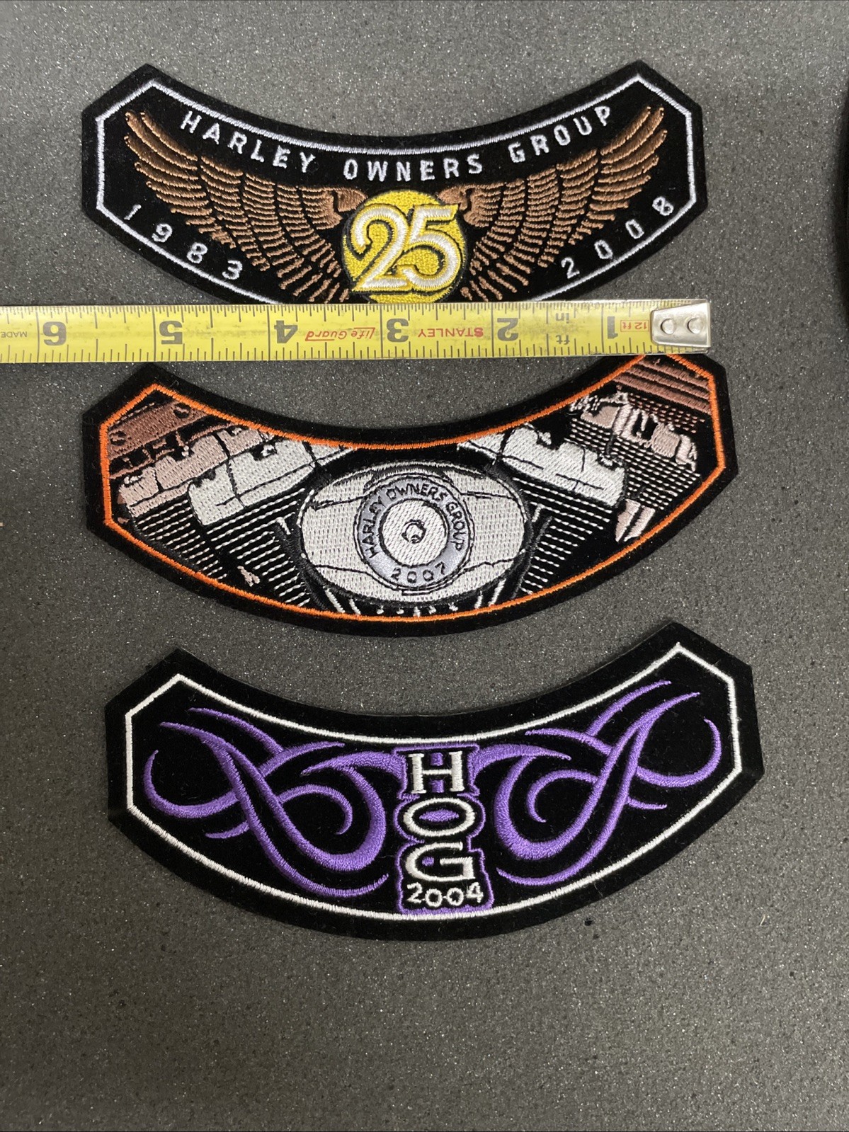 13 Harley Davidson Patch Lot HOG 2000, 01, 03, 04, 06, 05, 07, 08, 011 Patches