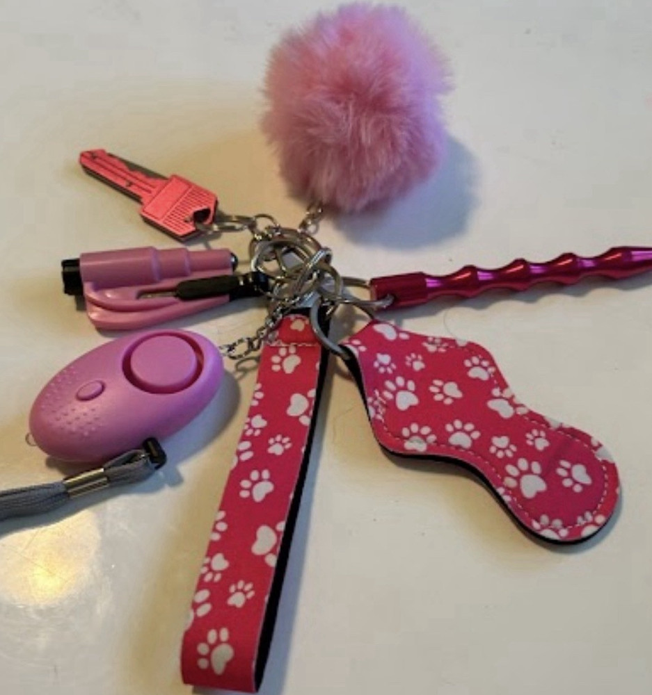 Pink Personal safety  Keychain
