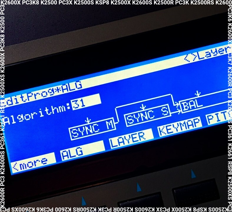 Kurzweil K2661 (Negative) LED Display !