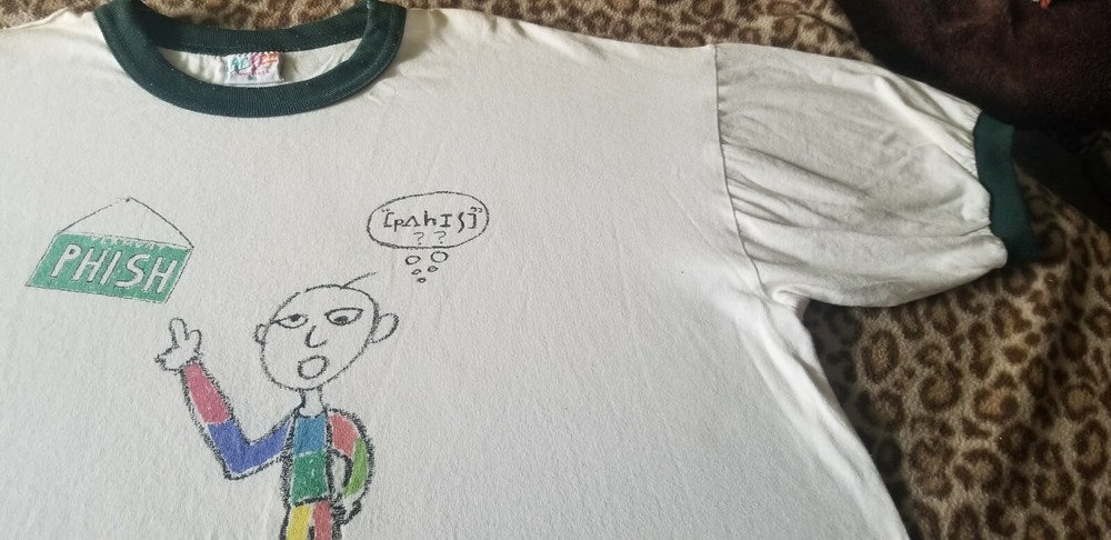 PHISH 1995 RARE VINTAGE CONCERT RINGER XL TEE SHIRT 90S ROCK ALT JAM PHISH