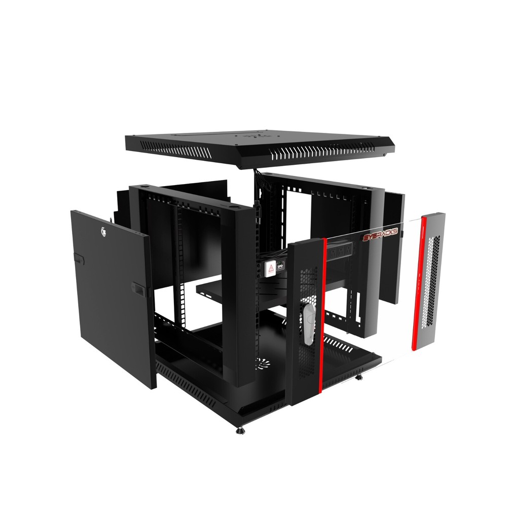 6U Sysracks Wall Mount IT Data Network Server Rack Cabinet Enclosure 24" Depth