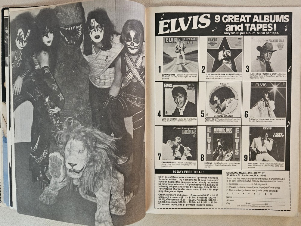 TV SUPERSTAR KISS PINUP BOOK 1978