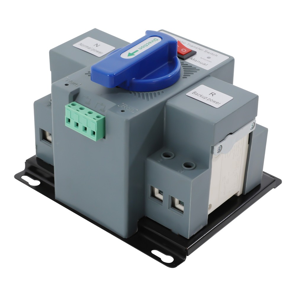 2P 63A ATS Dual Power Automatic Transfer Switch fits Generator Changeover Switch