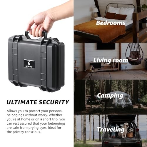 Smell Proof Box, Large Airtight Storage Box with Combination Lock – Medium