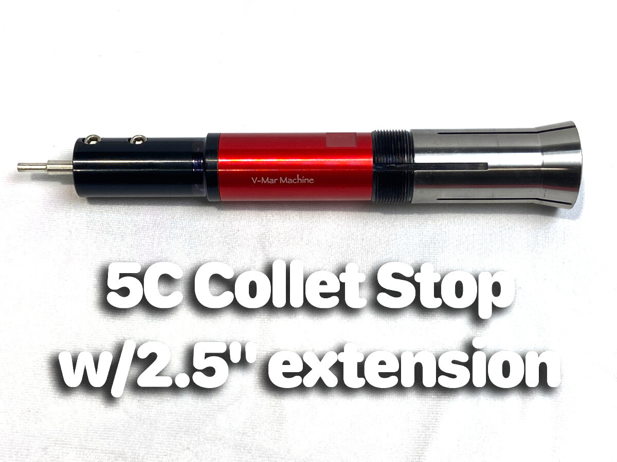 5C Collet Stop Extension 2-1/2", 5", or 10" Brand New