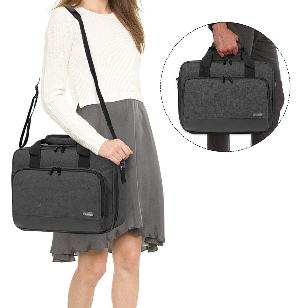Luxja Projector Case, Projector Bag with Accessories Storage Pockets (Compati...