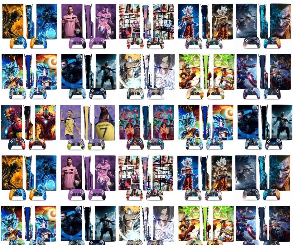 Skin Vinyl PS5 Slim Disc FREE SHIPPING Sticker Protector Hero Anime Gift USA