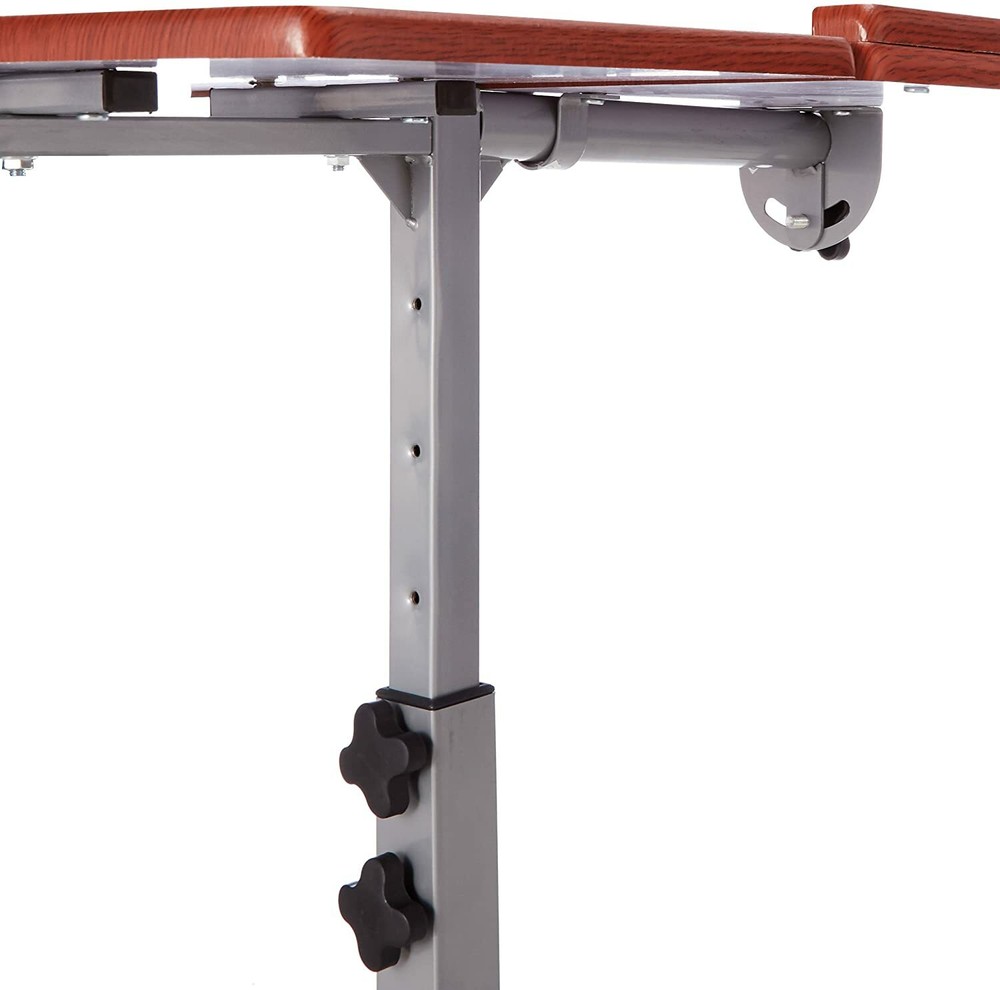 Cherry Laptop Rolling Desk Table Stand Notebook Computer Mobile Portable Cart