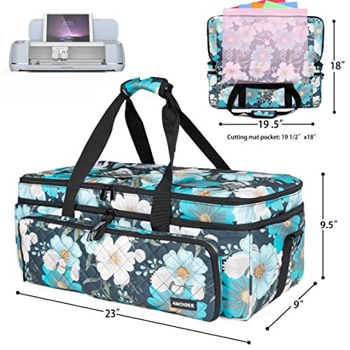 Cricut Maker & Explore Carrying Case - Double-Layer Storage Organizer with Dust