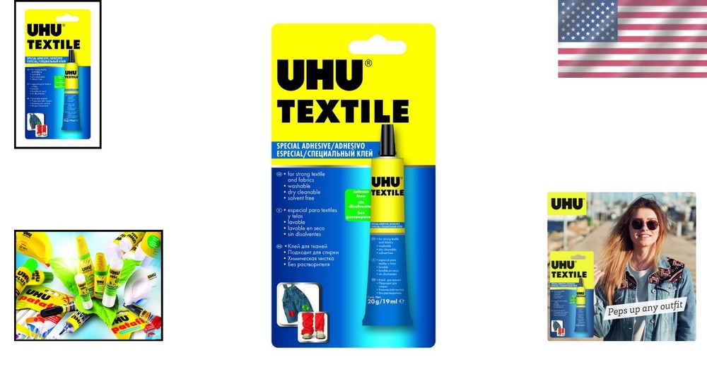19ml Solvent-Free Fabric Glue - Fast Setting for Quick Projects