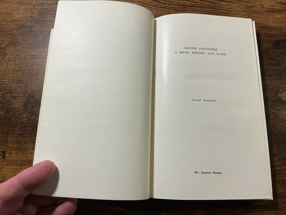 British Postmarks A Short History And Guide By R C Alcock Hardback Book