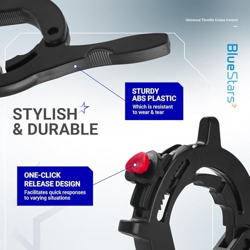 Throttle Cruise Control/Motorcycle Throttle Lock - Universal Compatible with