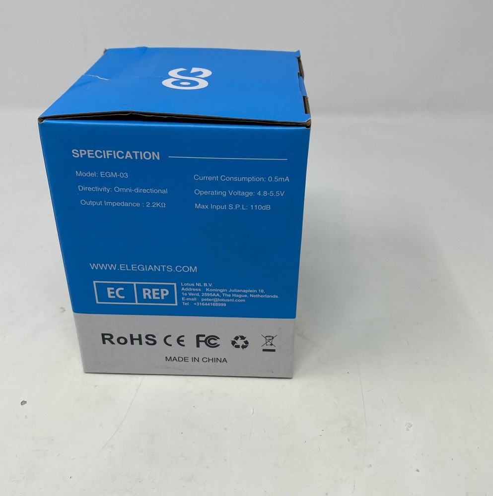 Ele Giant Plug & Play Desktop Computer Microphone for PC/Laptop EGM-03