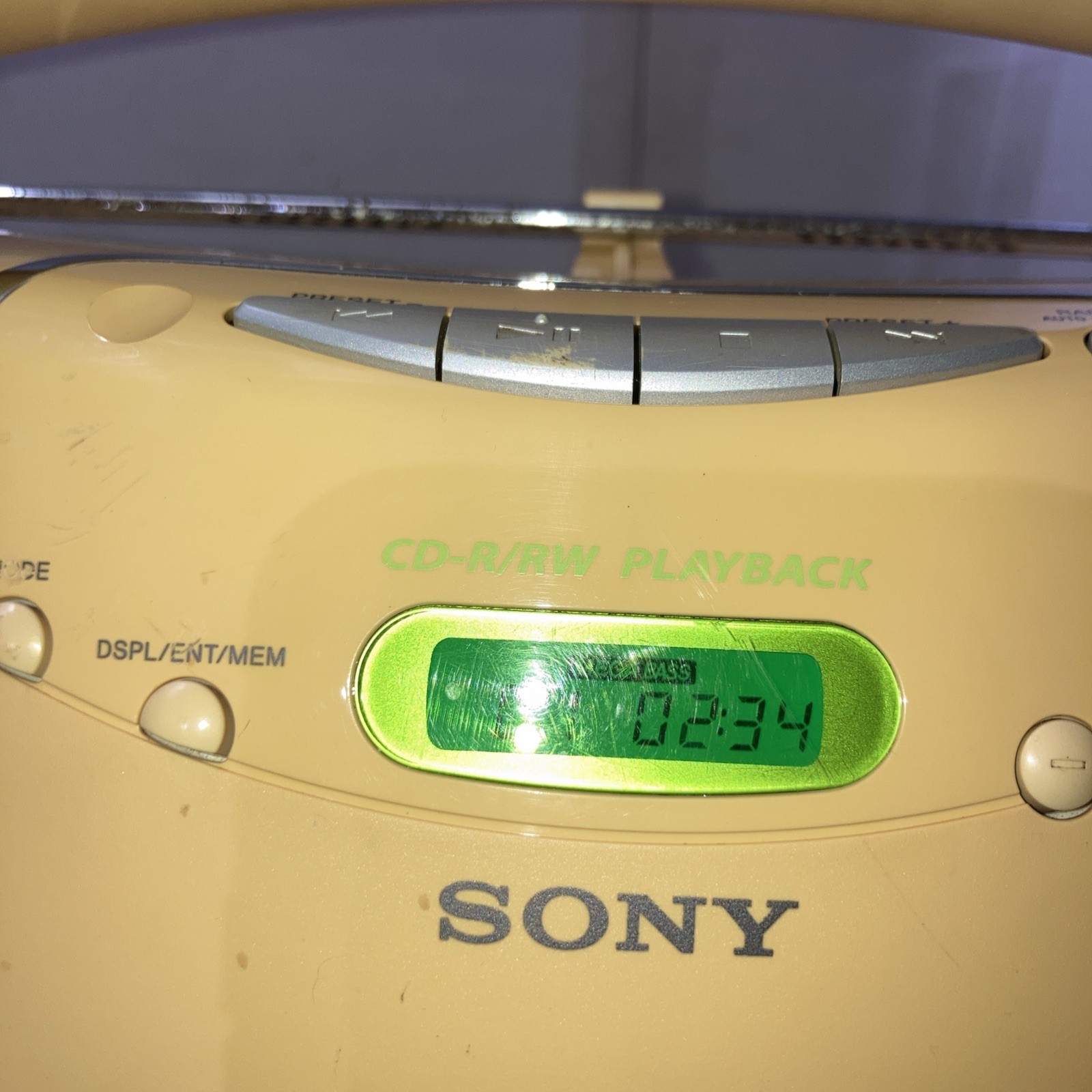 Sony ZS-YN7 Boombox CD/R-RW/AM FM/MP3 MegaBass Tested working Some Blemishes