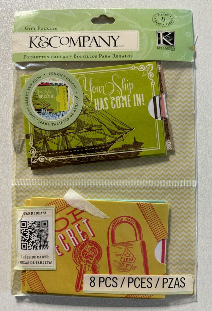 K & Company Interactive Embellishments, Gift Pockets, Sliders, Beyond Postmarks