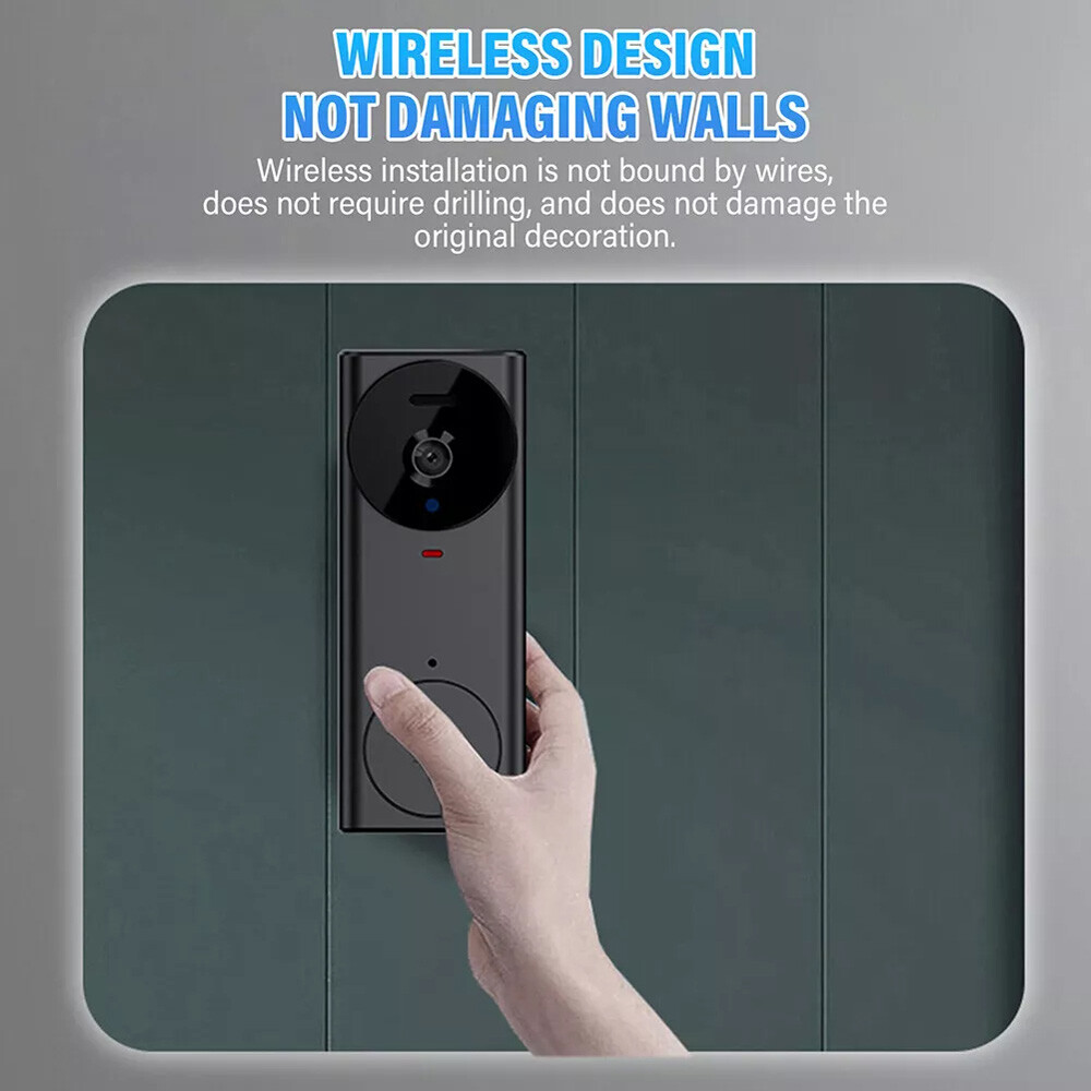 Wireless Security Smart WiFi Doorbell Intercom Video Camera Door Bell Chime