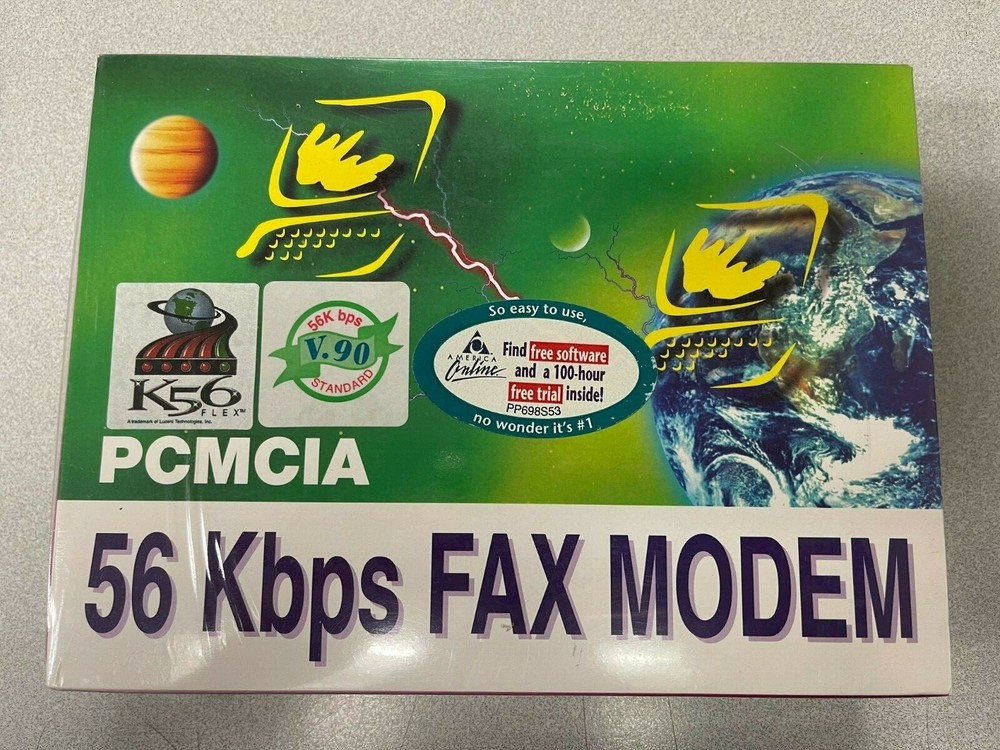 Unopened PCMCIA FAX Modem PC Card 56Kbps