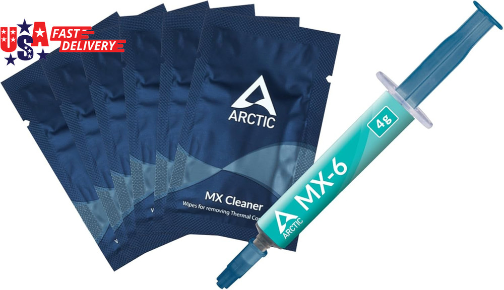MX-6 (4 G, Incl. 6 MX Cleaner) - Ultimate Performance Thermal Paste for CPU, Con