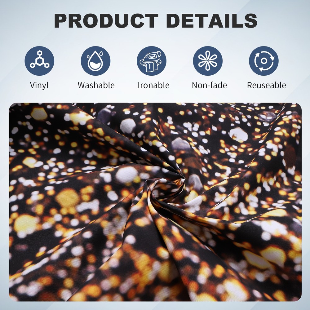 Sequin Glitter Backdrop (6x4ft) Black Sparkle Background for Party