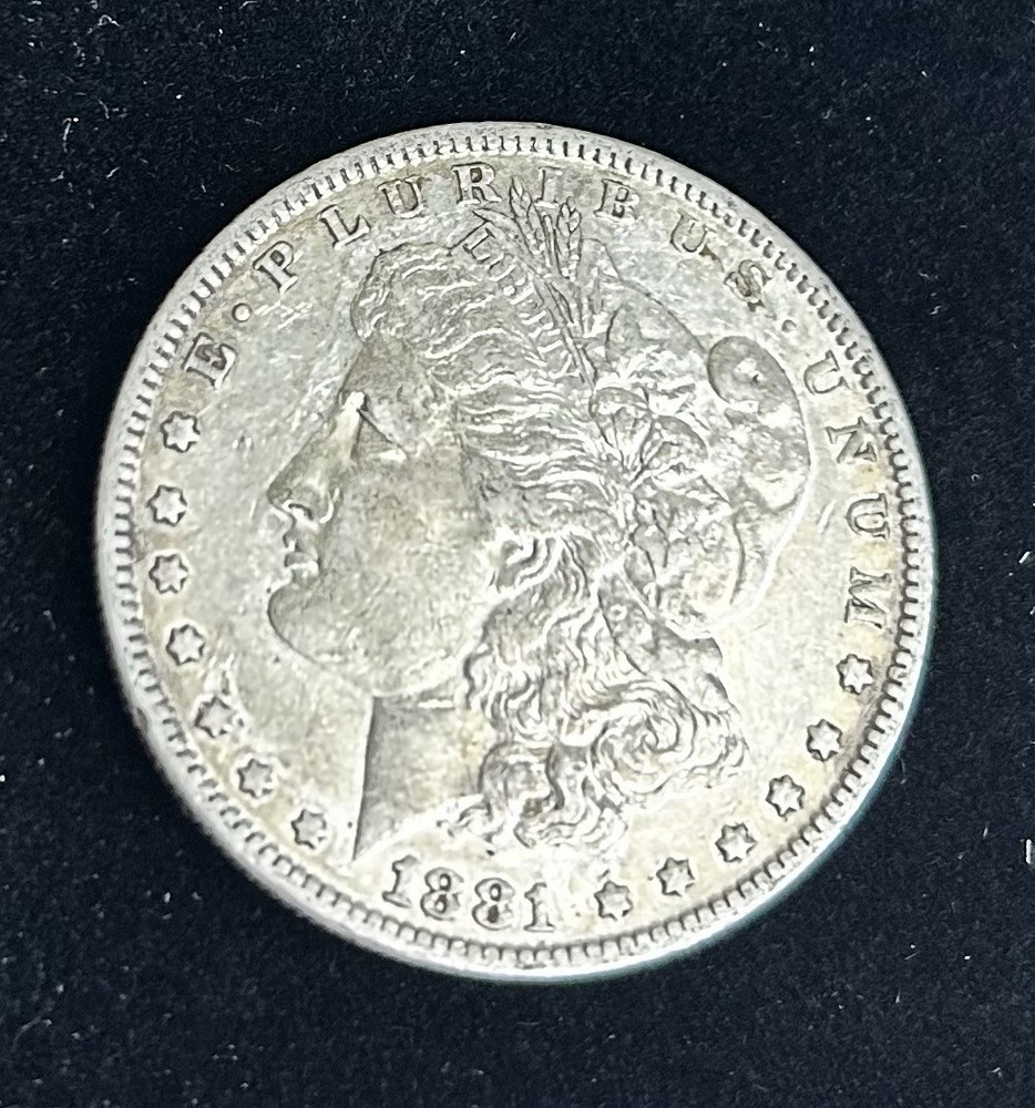 1881-O MORGAN SILVER DOLLAR, AU, Nice Example!