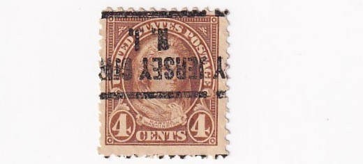 STAMP US SCOTT 556 "Martha Washington"4 CENT 1923 PRECANCEL - D