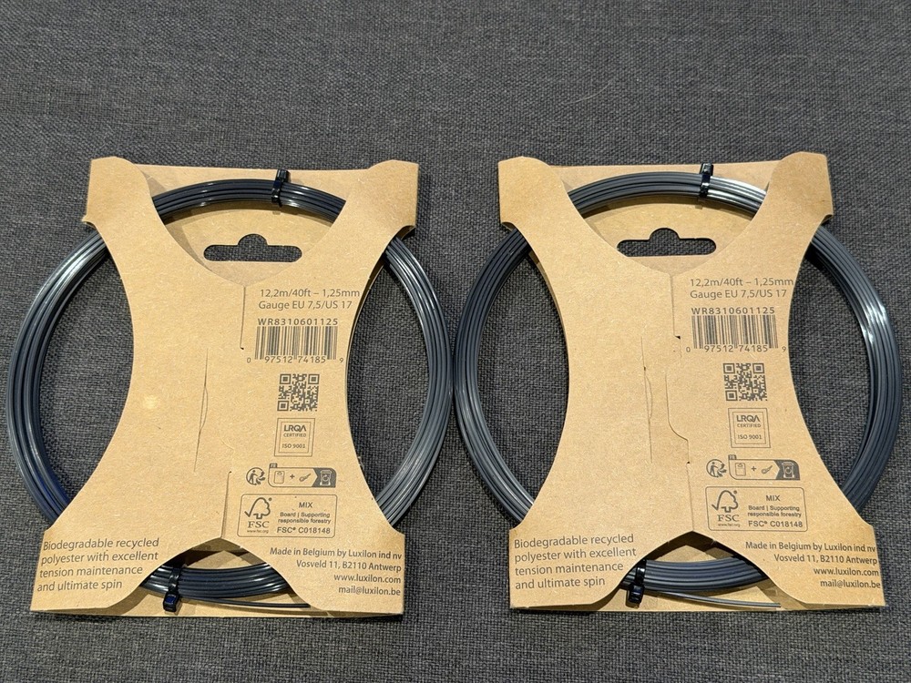 2 X Luxilon Eco Spin Tennis Strings