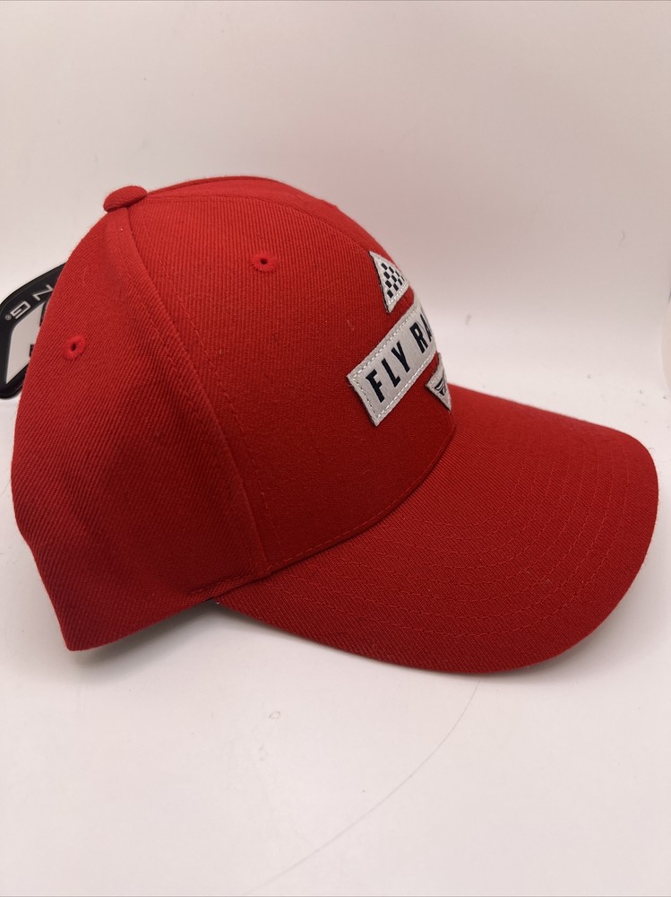 Fly Racing Race Snapback Hat Red Snapback Trucker