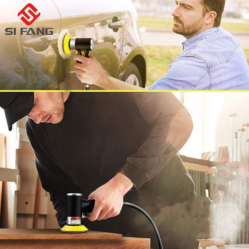 2" 3" Air Orbital Sander MIni Pneumatic Polisher Buffer Machine For Auto Work