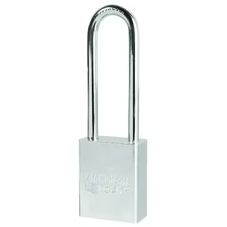 American Lock A5102 Padlock, Keyed Different, Long Shackle, Rectangular Steel