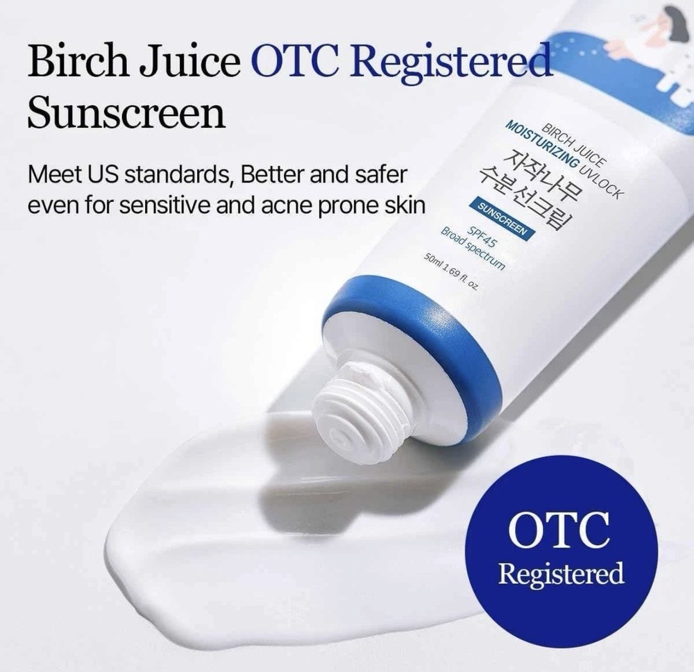 ROUND LAB Birch Juice Moisturizing Sunscreen_OTC version SPF45Broad spectrum