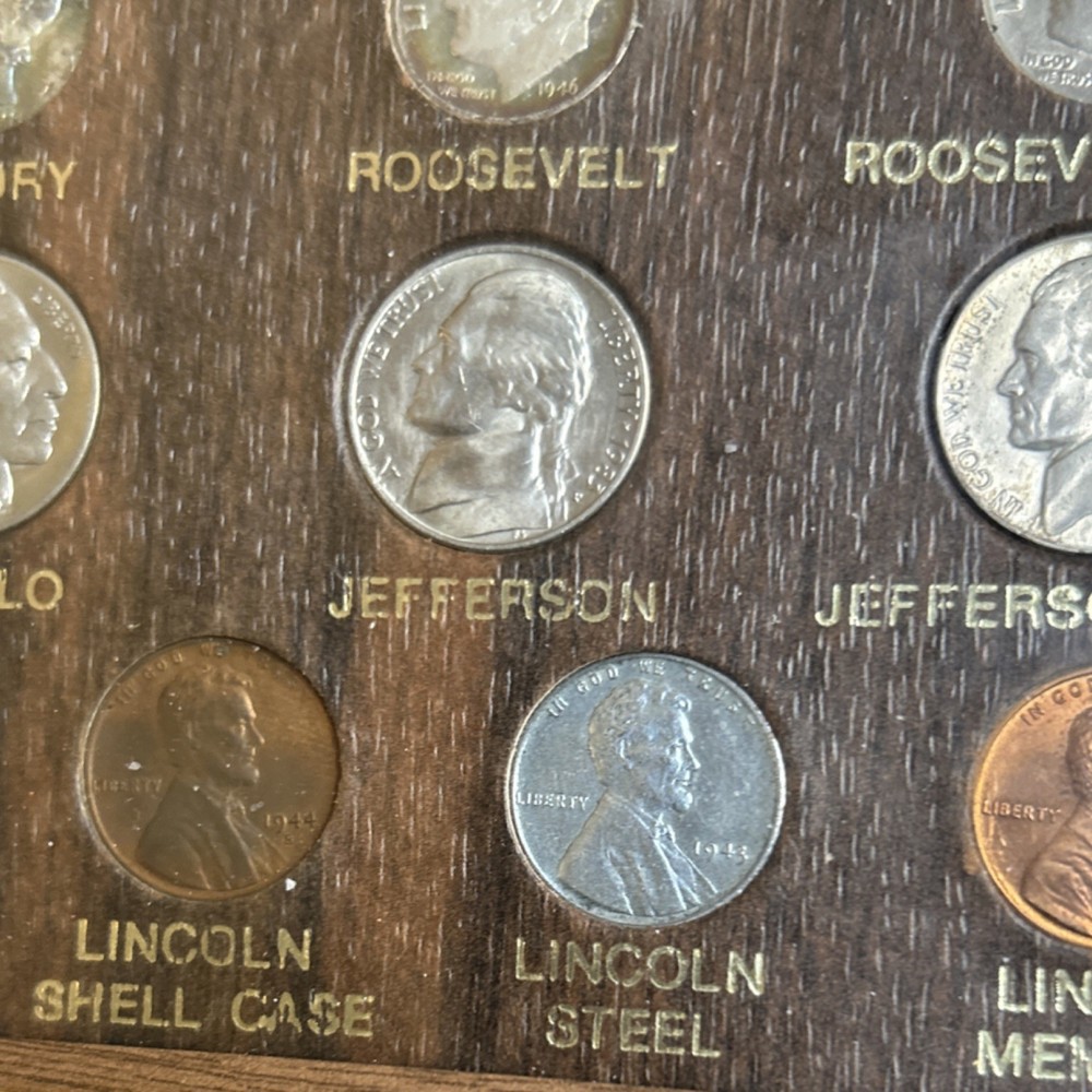 20th Century Type Coins US Coin Collection Display Set Uncertified