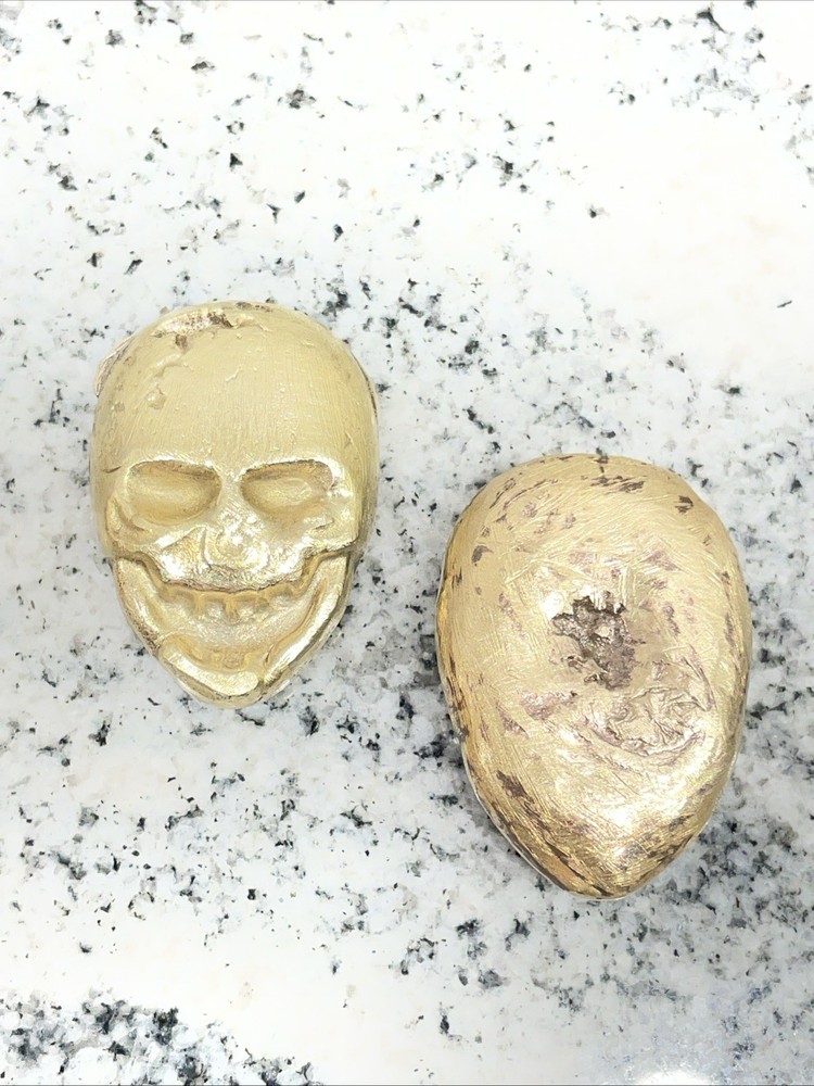 Aluminum Bronze Skull Hand Poured