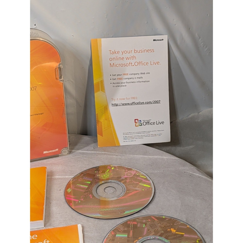 Microsoft Office Professional 2007 Windows Full Retail Version Open Box AS-IS