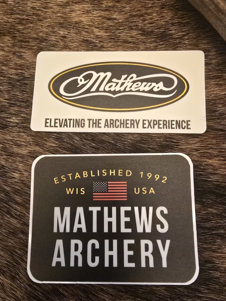 NEW Mathews Archery Sticker Decals (2 Pack)