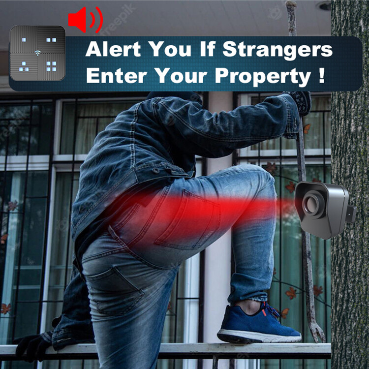 Wireless Driveway Alarm Outdoor Motion Sensor&Detector Security Alert System