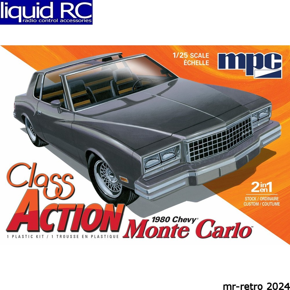MPC 967M 1/25 1980 Chevy Monte Carlo Class Action 2t Plastic Model Kit