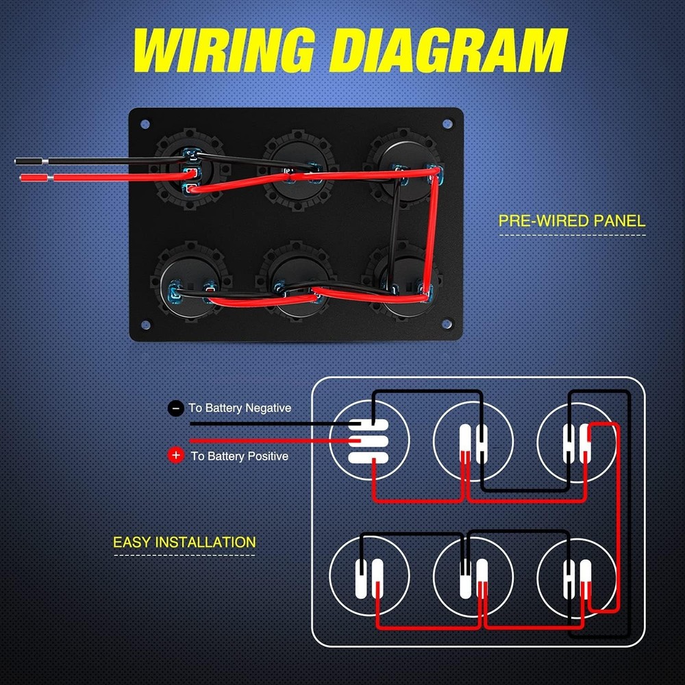 Durable 12V Cigarette Lighter Socket Panel with LED Voltmeter for Vehicles