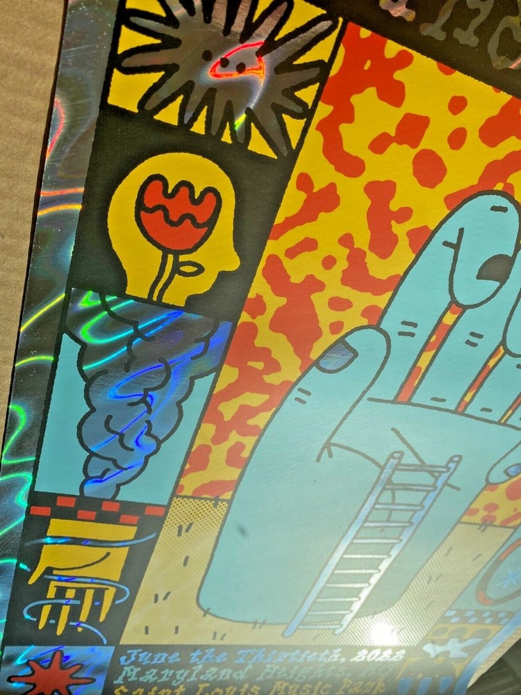 The Avett Brothers Maryland Heights St Louis MO 2022 AP LAVA FOIL Poster #/06