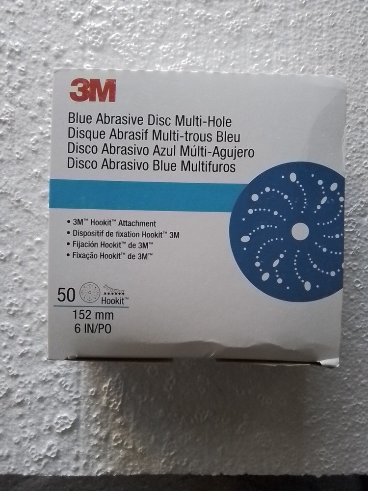 3M 36177 Multi-Hole Hook & Loop 220 Grit 6 in. Sanding Disc (50/Pack)