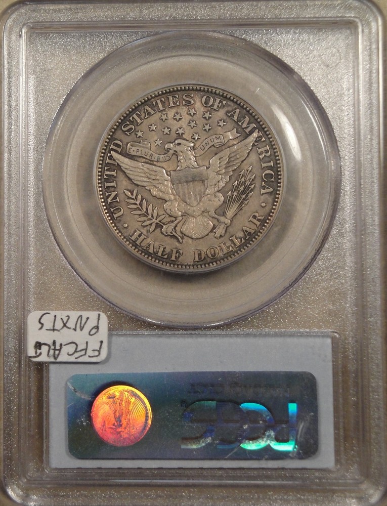 1907 Barber Half Dollar 50c PCGS Certified AU50