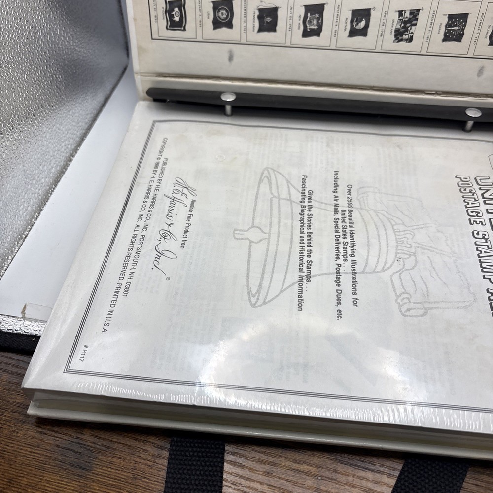 VINTAGE 1990 The Harris Independence United States Postage Stamp Album SEALED