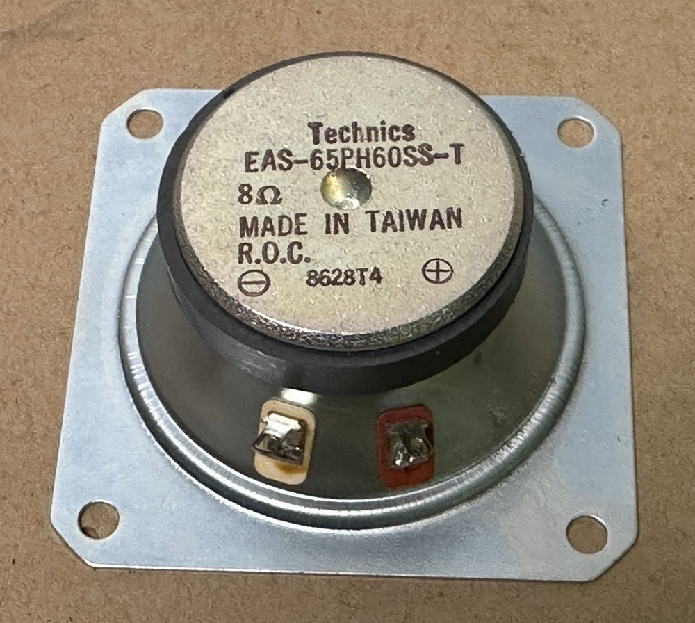 OEM Technics 3” Tweeter Driver EAS-65PH60SS-T Frame Screws Pulled From SB-2660