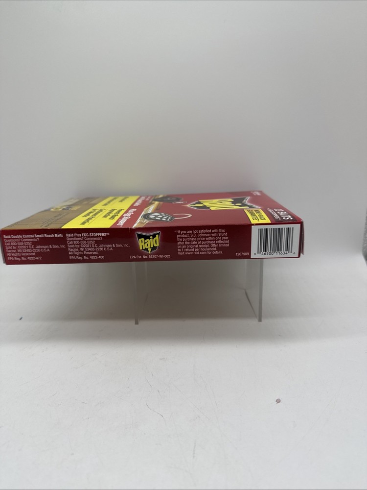 Raid 12 Double Control Small Roach Baits Plus 3 Egg Stoppers 3 Month COMBINESHIP