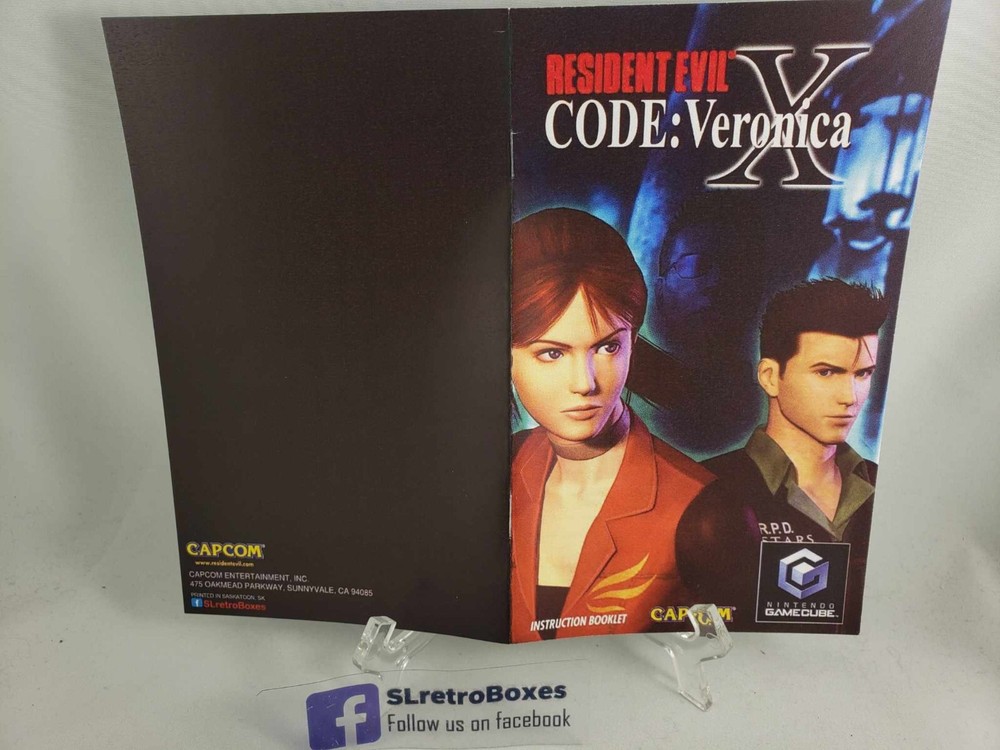 MANUAL - RESIDENT EVIL CODE: Veronica X Nintendo Gamecube 'custom' Instruction