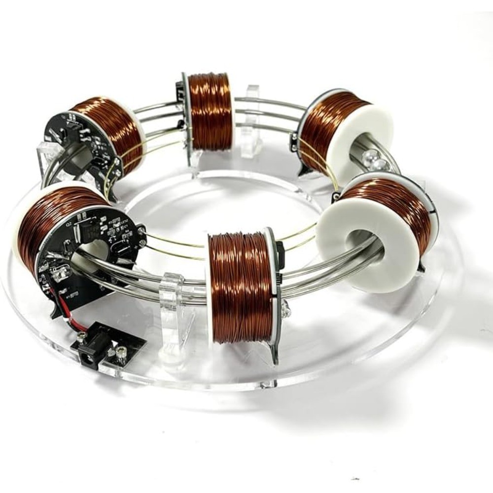 High-Tech Electromagnetic Coil Accelerator STEM Toy & Physics Experiment Kit