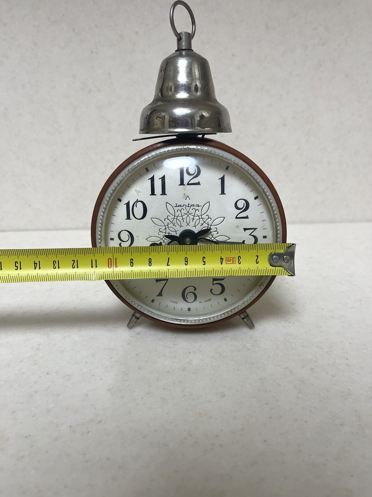 Soviet desk clock Jantar mechanical vintage old USSR