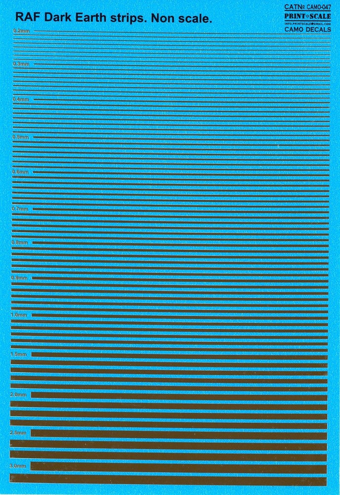 Print Scale Decals RAF DARK EARTH STRIPES
